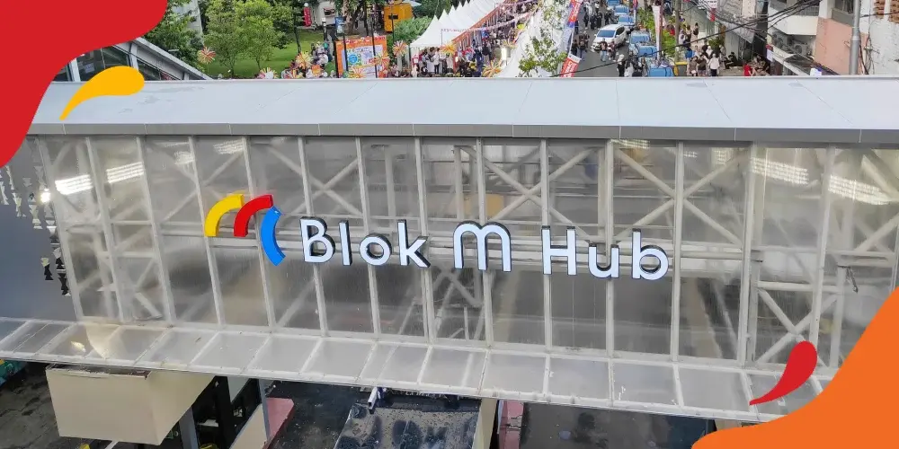 pintu masuk terminal blok m hub